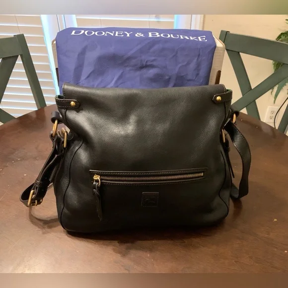 Dooney & Bourke Black Leather Crossbody Bag - Picture 4 of 13